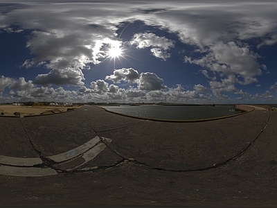 全景户外海边天空HDR