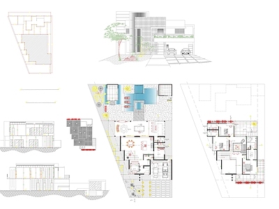 欧式别墅CAD 施工图  四室两厅 二层别墅