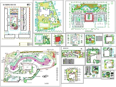 别墅花园庭院景观设计施工图