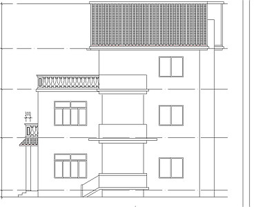 单栋别墅建筑图 施工图