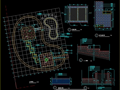 某镇人民住院部环境市政附属建筑结构工程项目CAD 施工图