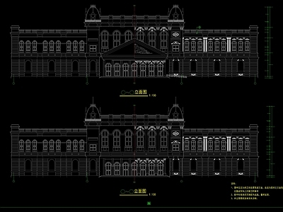 欧式酒店建筑CAD施工图