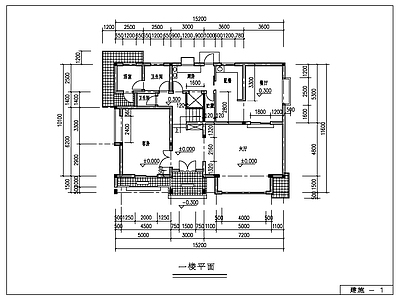 现代简约风别墅建筑结构施工图