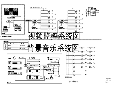 机房工程系统图常用弱电施工图