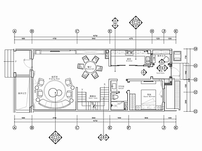 现代简约别墅样板间CAD施工图