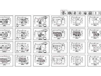 海天别墅装饰设计图 施工图