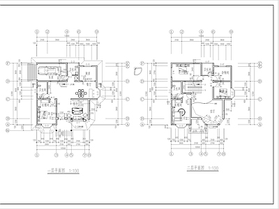 3层精美小别墅建筑设计施工图