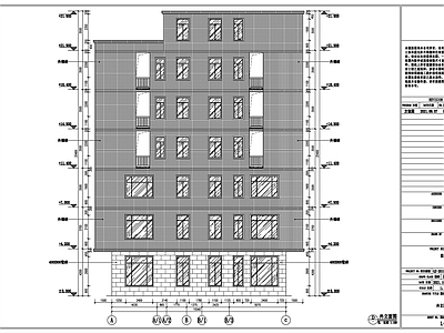 自建房施工给排水电气外立面 施工图