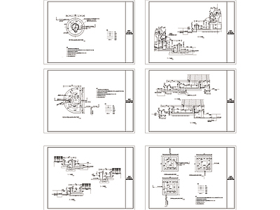 现代水池种植池给排水大样详图 施工图 园林景观给排水