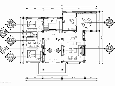 700㎡五层别墅CAD 施工图