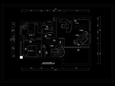 别墅装修全套装修施工图 施工图