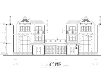 3层农村自建房别墅建筑 施工图