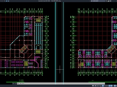 现代简约酒店宾馆建筑 施工图