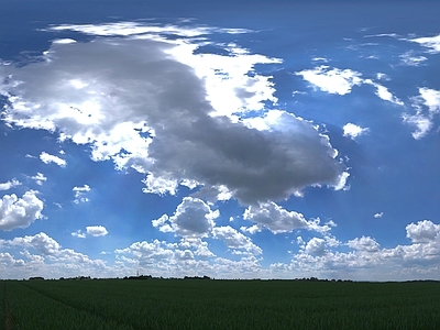 室外天空多云HDR