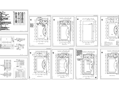 五星级酒店室内游泳池电气工程设计图 施工图 建筑电气