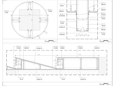 墙面柱面装饰节点 施工图