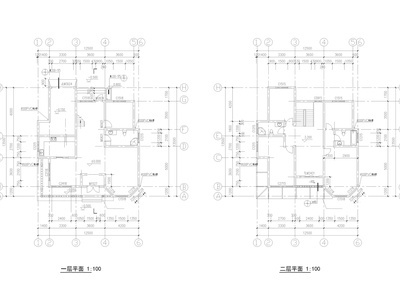 乡村自建三层别墅建筑 施工图