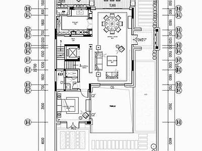 五层别墅室内平立面 施工图