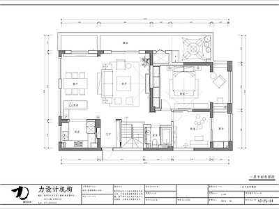 现代简约复式别墅室内 施工图