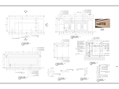 现代简约吧台节点 施工图