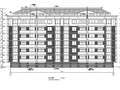 多层公寓建筑 施工图