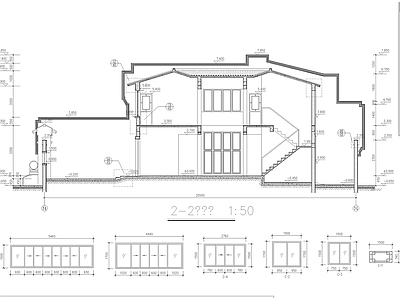 北方四合院别墅建筑 施工图