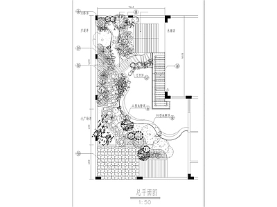 别墅园林绿化 施工图