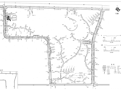 公园给排水 施工图 园林景观给排水