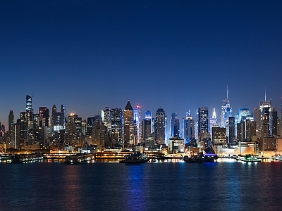 夜景外景天空贴图 晚上城市外景