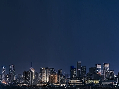 夜景外景天空贴图 晚上城市外景