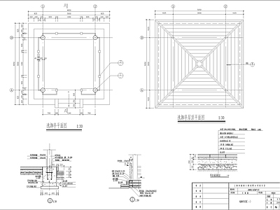 凉亭楼梯门窗建筑大样 施工图 建筑通用节点