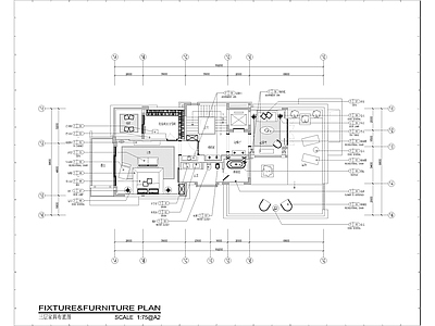 四层现代风格别墅 施工图