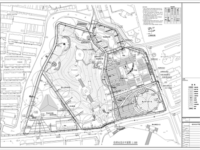 园林景观给排水设计平面图