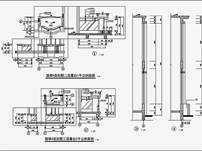 欧式简约别墅设计 施工图