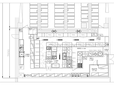 日式餐厅厨房机电燃气 施工图 建筑电气