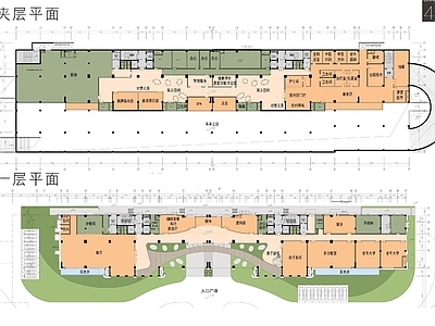 老年公寓活动中心建筑 施工图