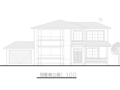 二层自建别墅 建筑 施工图 自建房