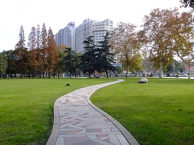 建筑 外景 外观 草地 后期 天空 草地 树