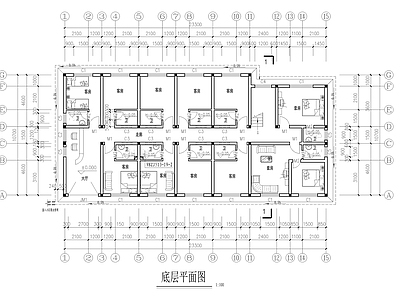 青年单身公寓全套建筑 施工图