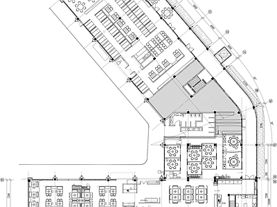 火锅店韩式烤肉店烧烤店平面图