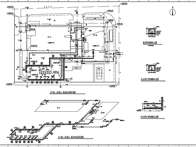 厂区室外管网平面系统布置图 建筑给排水