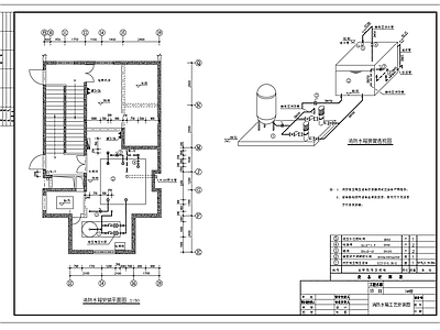 消防水箱工艺安装 施工图 建筑给排水