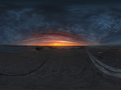 全景贴图 室外 户外绿地 夜晚天空  夜晚HDR