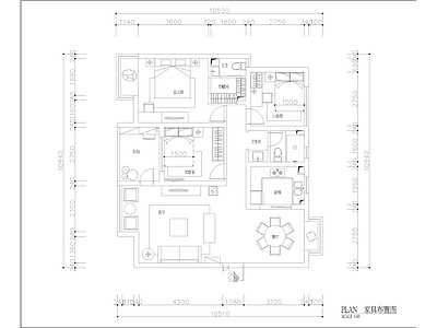 平层家装全套 施工图