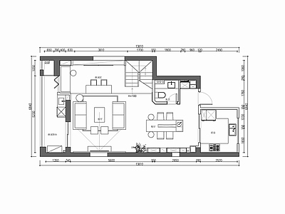 两层小别墅洋房家装室内 施工图