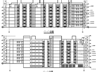 医院家属区公寓住宅楼教室食堂招聘楼建筑 施工图