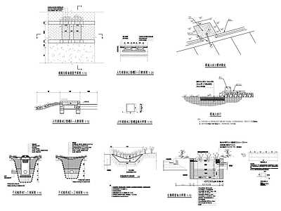 海绵城市设施大样 施工图 园林景观给排水
