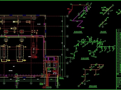 锅炉房给排水 施工图 建筑给排水