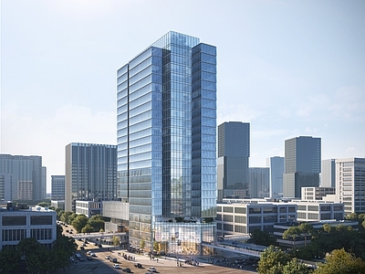 现代办公楼建筑【ID:1141506868】
