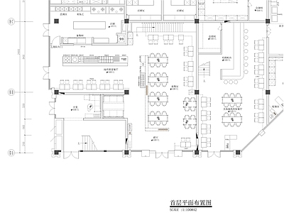 日式两层餐厅全套 施工图 日韩料理店